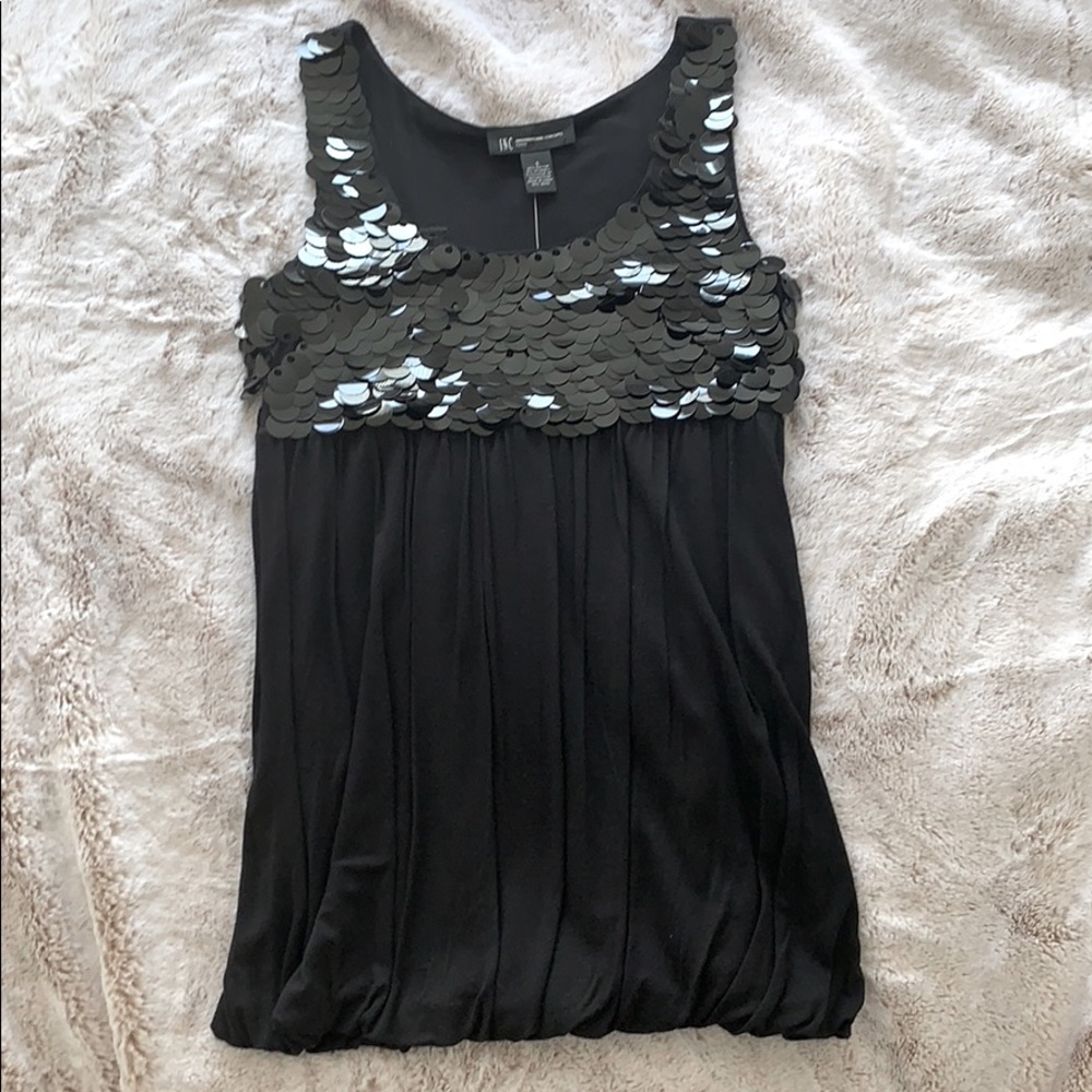 NWT INC embellished black top